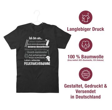 Shirtracer T-Shirt Ich bin ein ... Feuerwehrmann! Feuerwehr