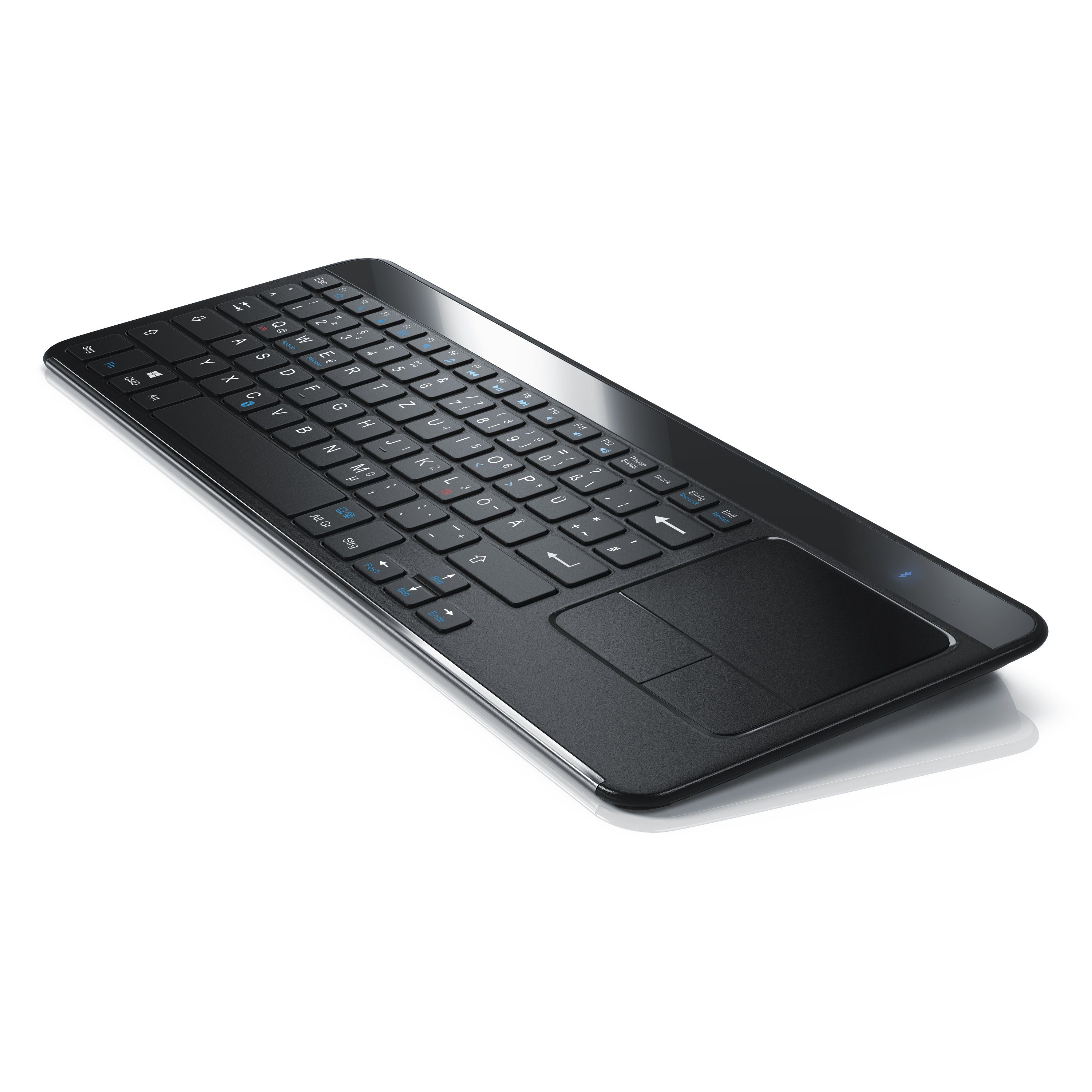 Aplic Wireless-Tastatur (Slim Bluetooth Keyboard mit Touchpad & Multitouch Gestensteuerung)