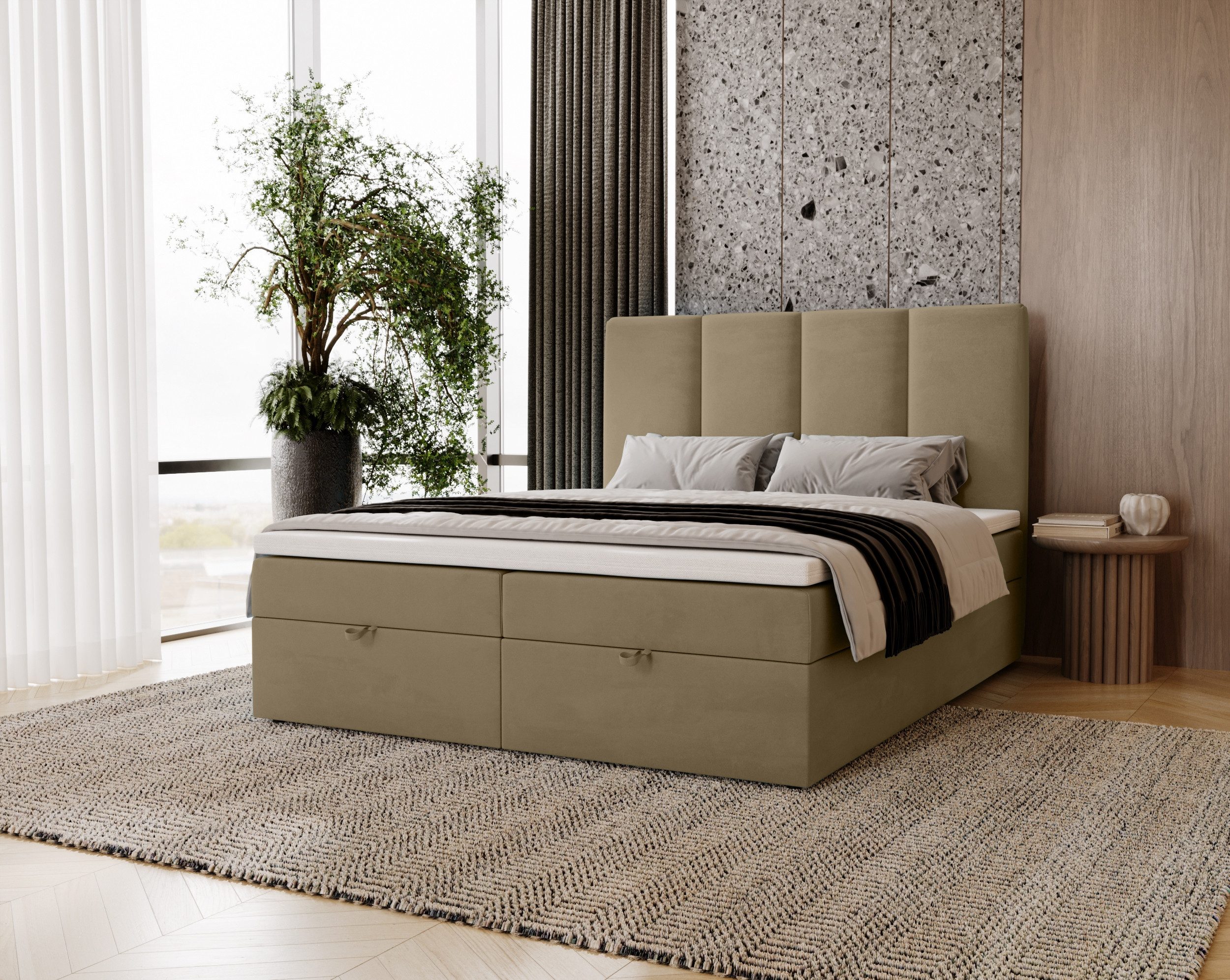 MARPUR Boxspringbett MALMO (Boxspringbett mit Bettkasten günstig online kaufen