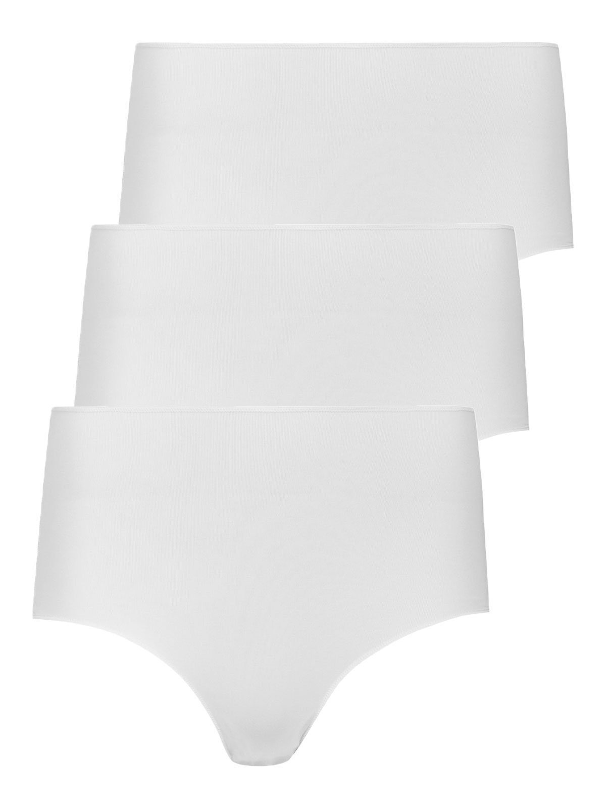 Nina Von C. Taillenslip 3er Pack Damen Taillenslip Secret (Packung, 3-St) Zwickel weiss