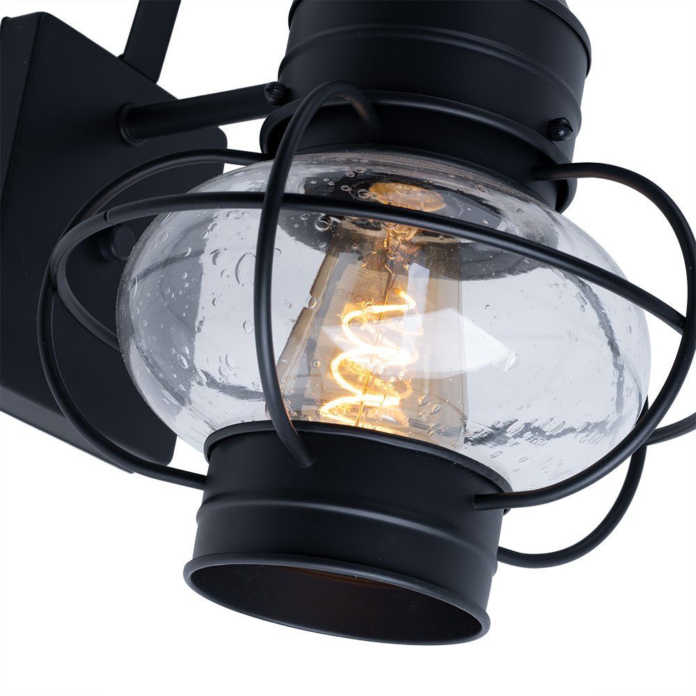 Elstead LIGHTING Wandleuchte, Leuchtmittel nicht inklusive, Wandlampe Hauswand Außenleuchte schwarz Laterne