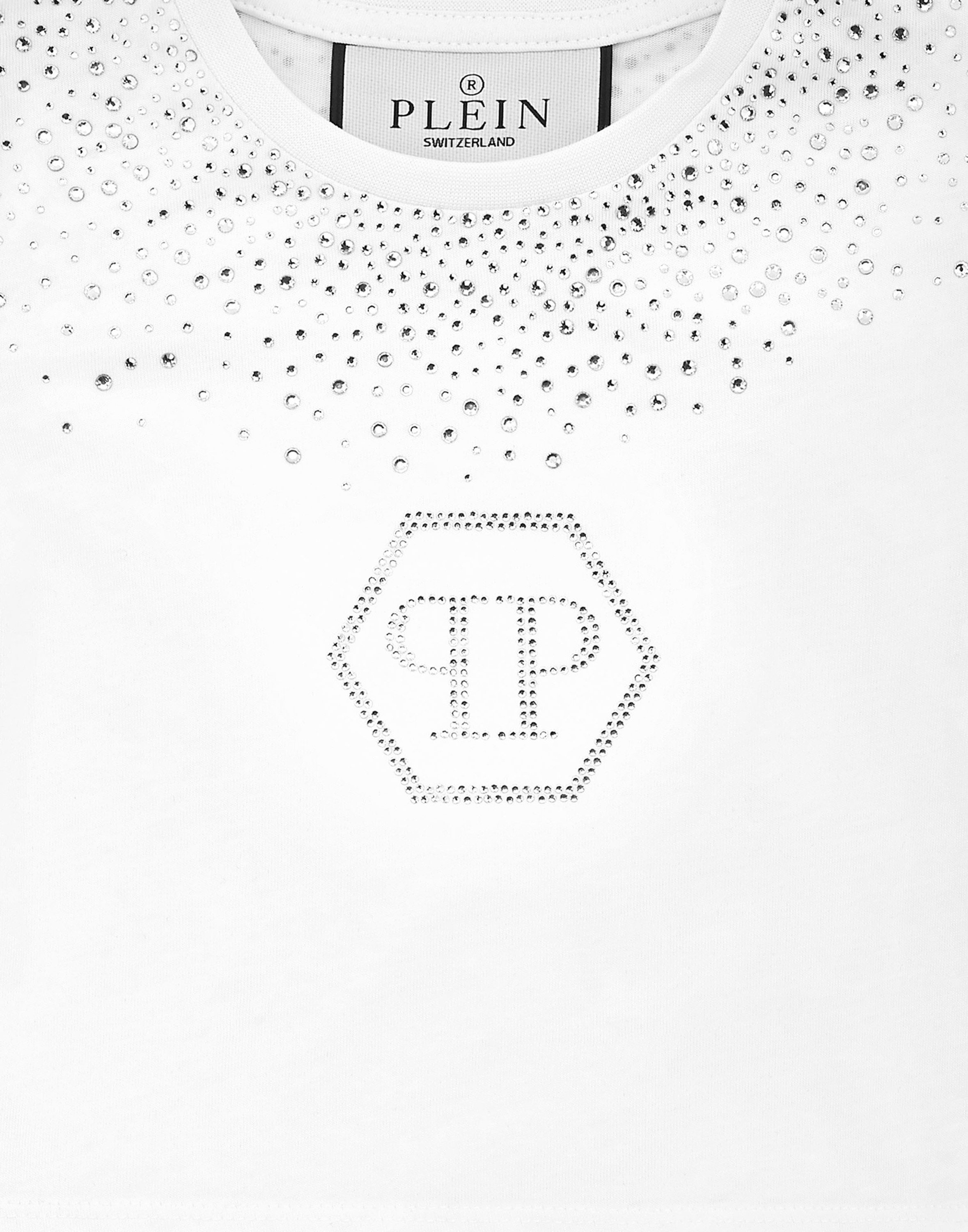 PHILIPP PLEIN T-Shirt Hexagon Verziert