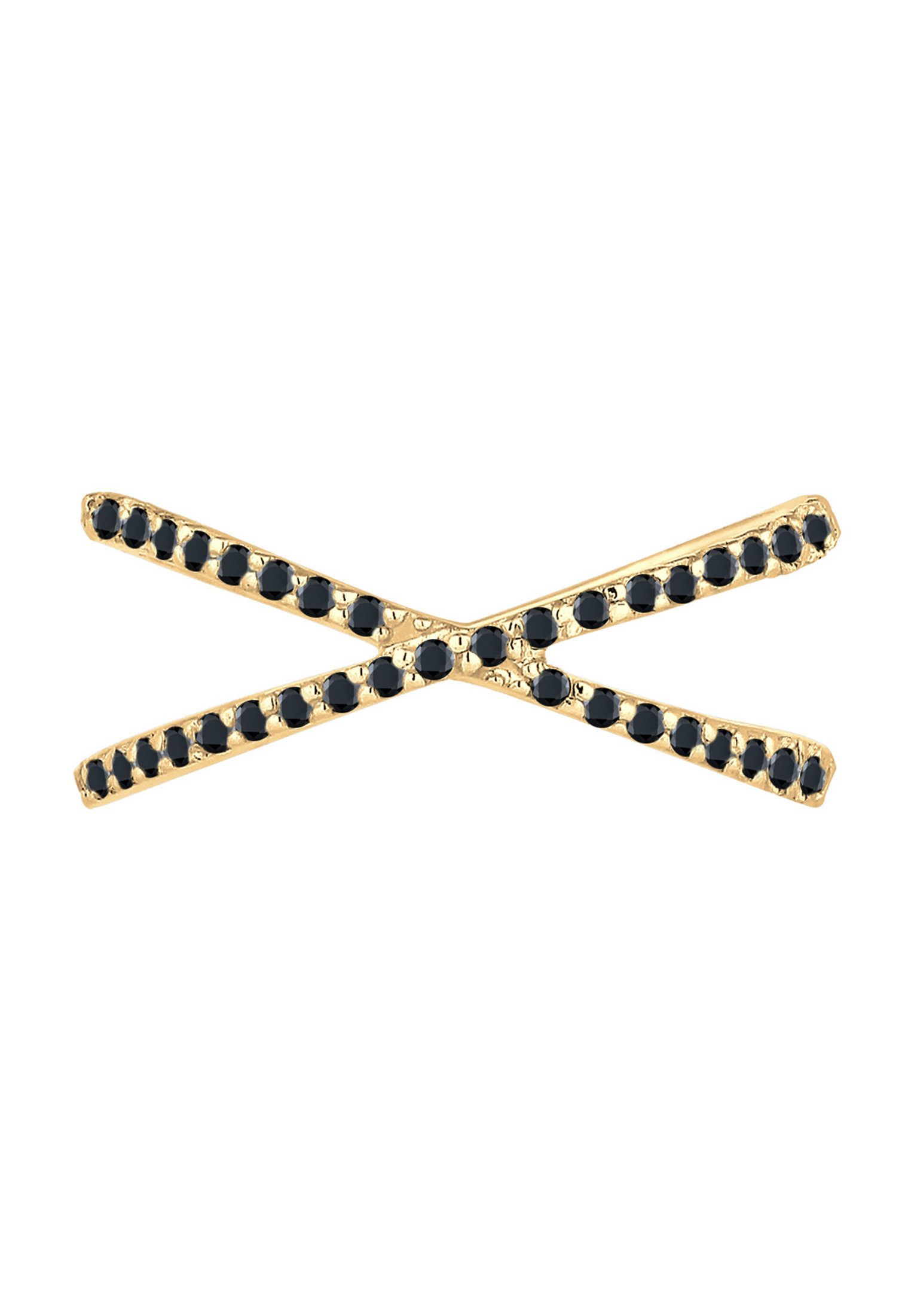 Elli Fingerring Silberring Kreuz mit Zirkonia 925 Silber, Kreuz günstig online kaufen