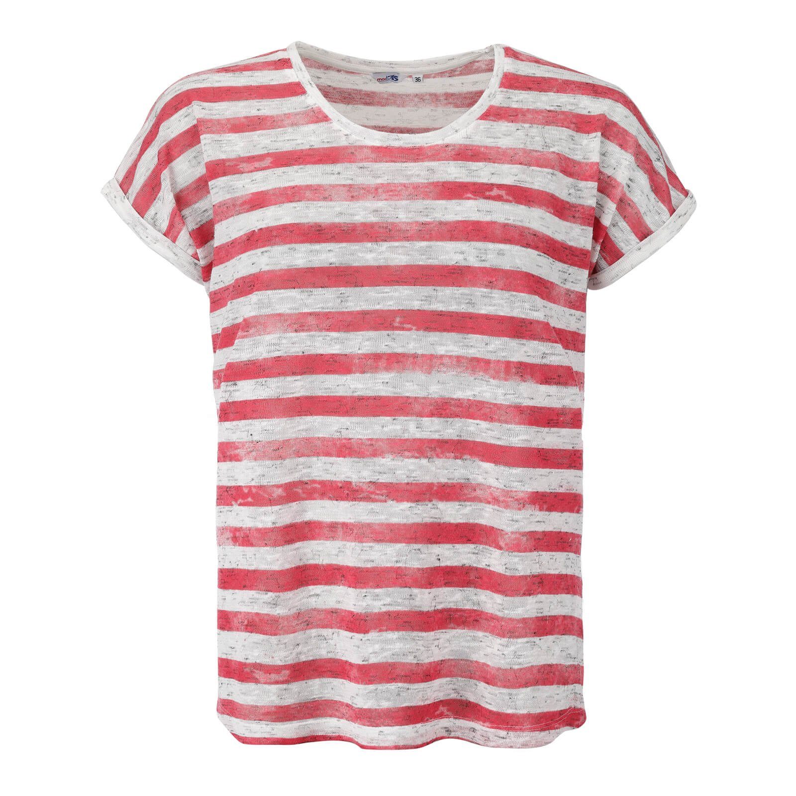 modAS T-Shirt Damen T-Shirt mit Streifen günstig online kaufen