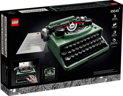 LEGO® Konstruktionsspielsteine LEGO® Ideas - Schreibmaschine, (Set, 2079 St)