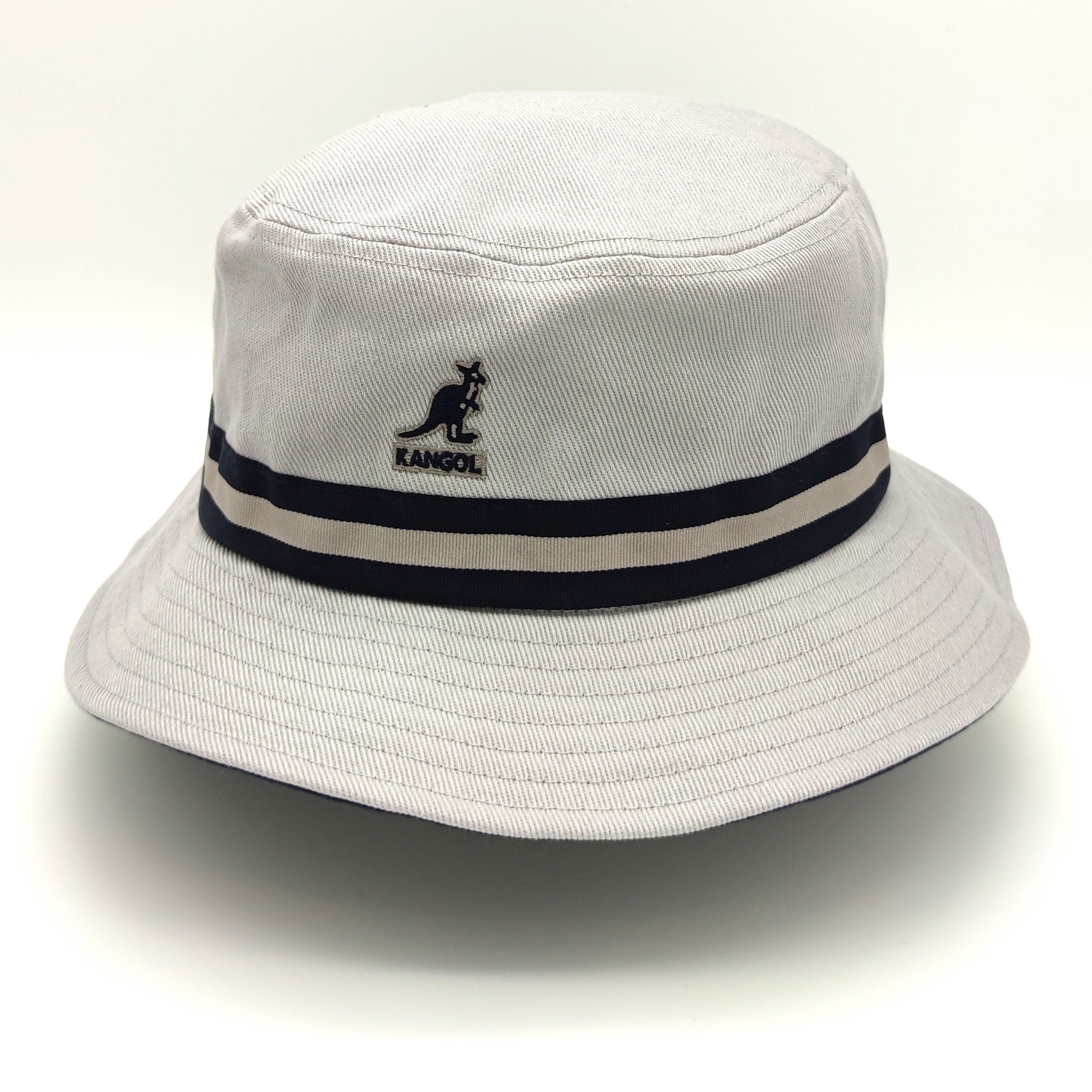 Kangol Sonnenhut Stripe Bucket grey Hat