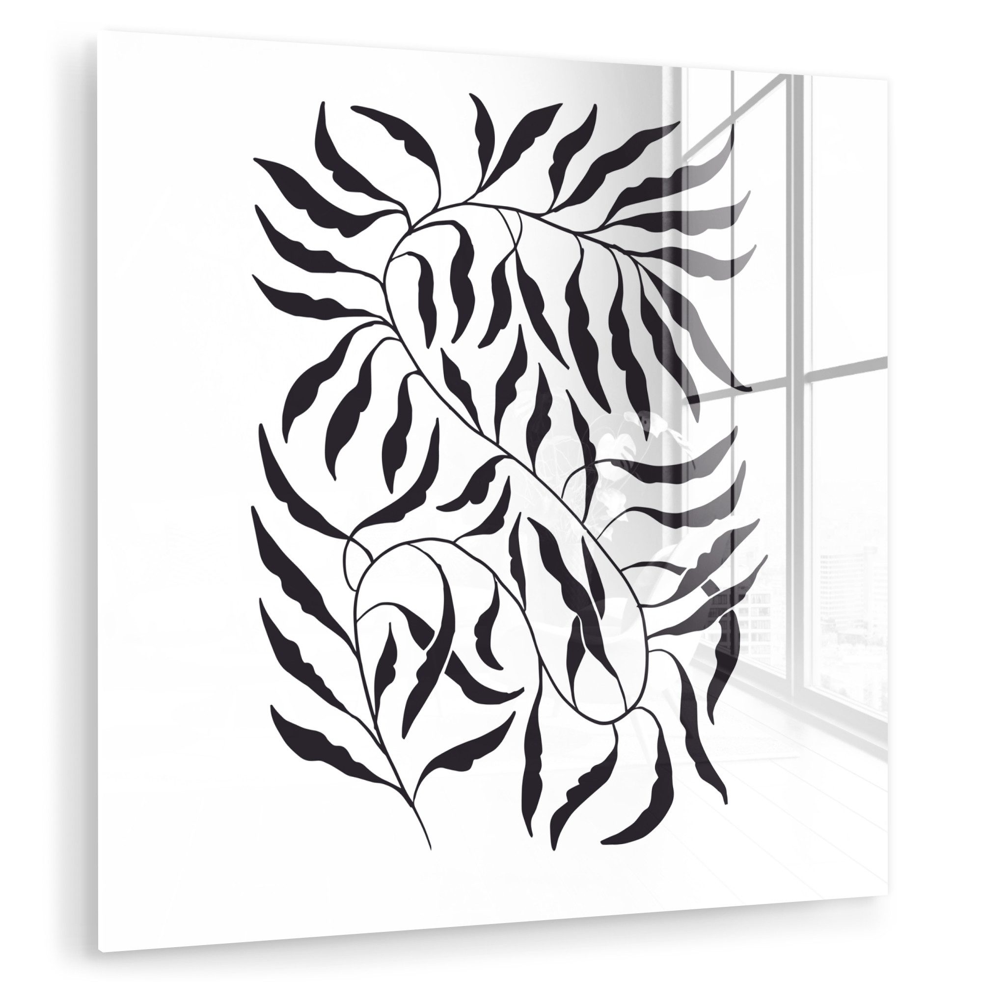 MuchoWow Acrylglasbild Blätter - Pflanzen - günstig online kaufen