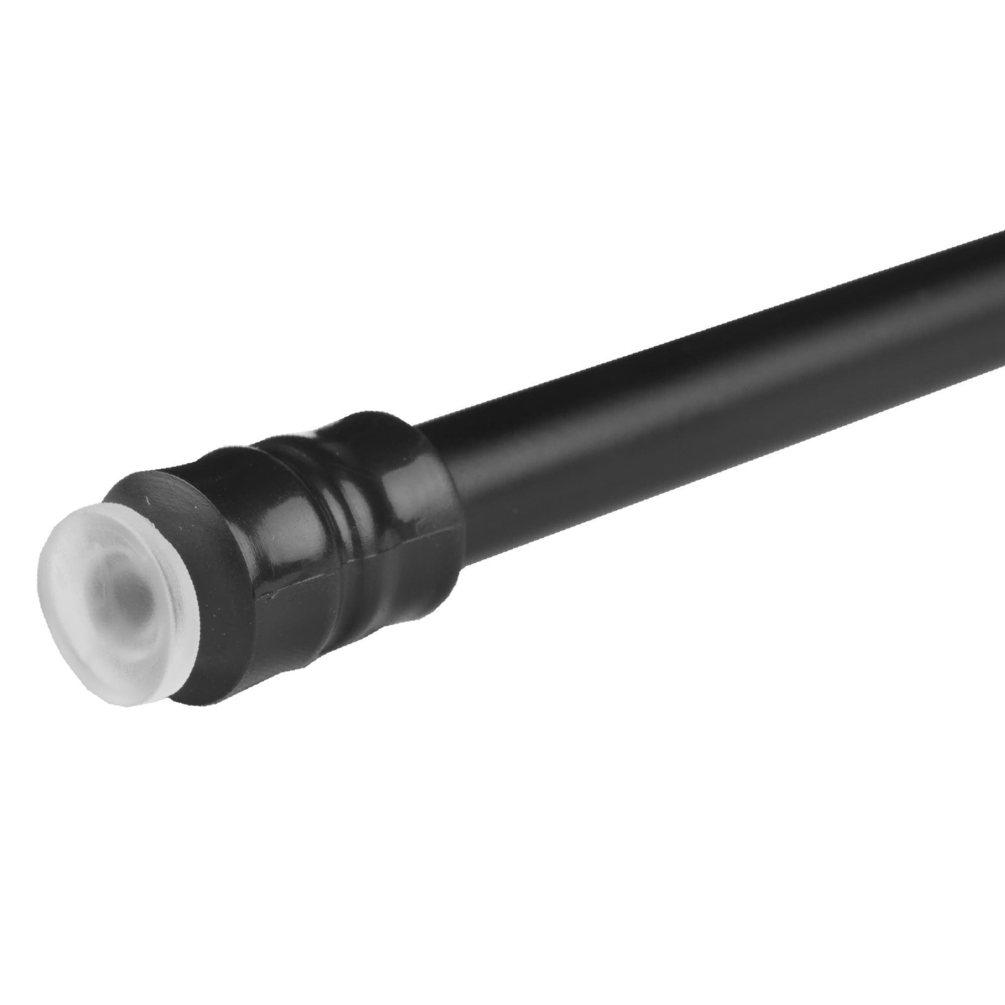 Bestlivings Klemmstange mit Drehtechnik – kein Bohren, kein Kleben, Ø 10 mm, 1-läufig, ausdrehbar, ohne Bohren, geklemmt, Edelstahl, Gardinenstange für Bistrogardine/Scheibengardine