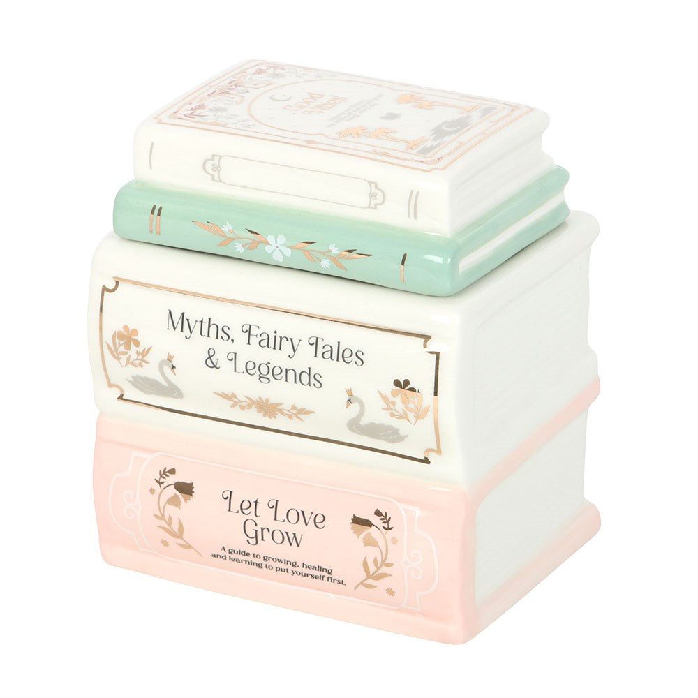 Something Different Duftlampe Keramik Duftlampe Bücherstapel Myths Fairy Tales Legends Books