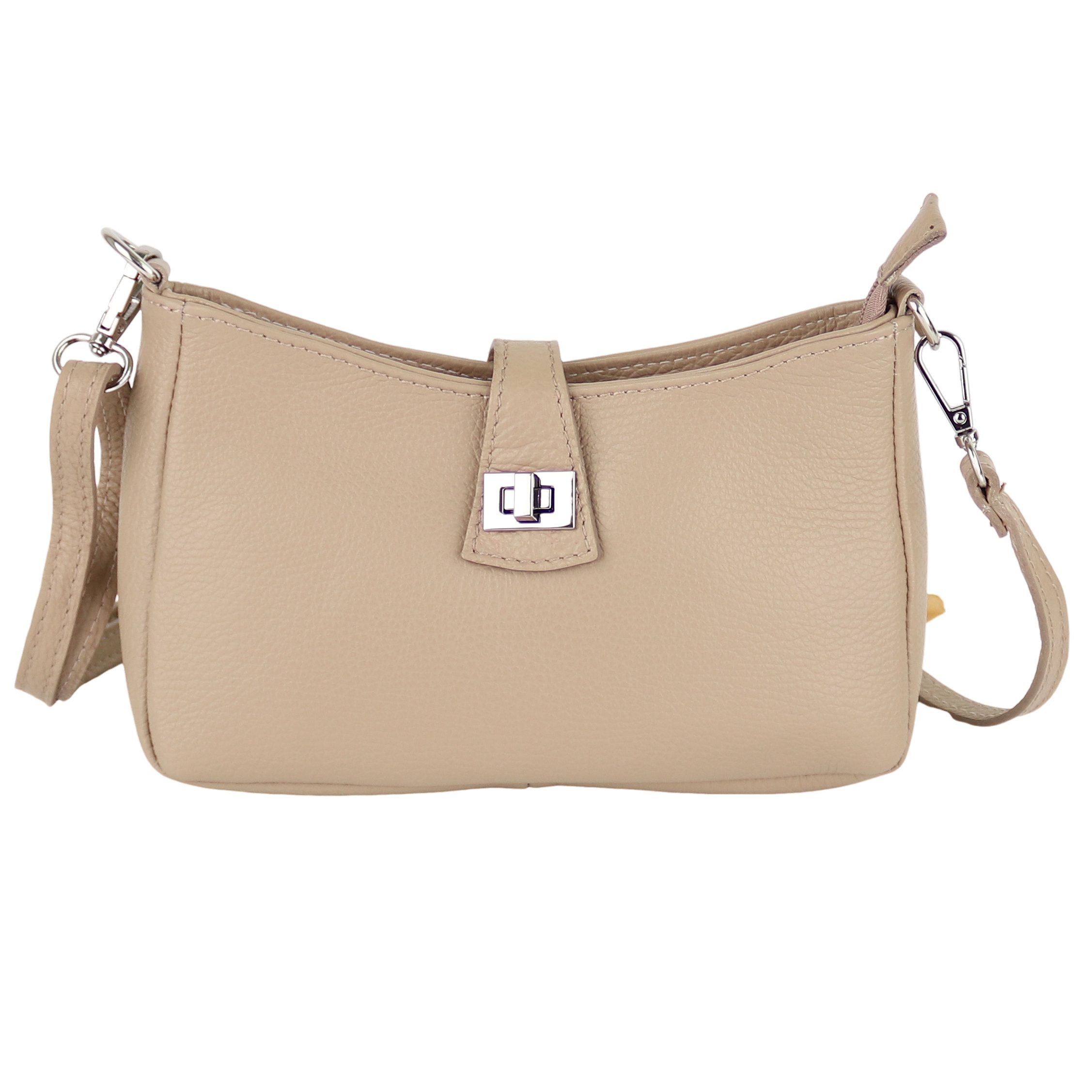 Umhängetasche Damen Crossbody Bag, Echtleder Made In Italy
