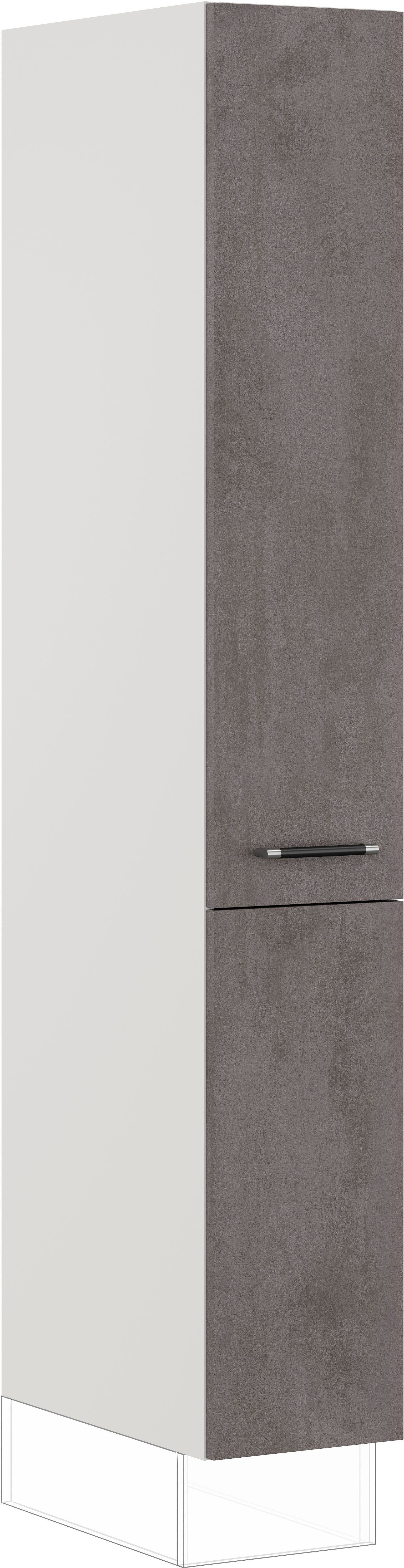 IMPULS KÜCHEN Apothekerschrank "Prag", Breite/Höhe: 30/190,7 cm, mit Soft-Close vormontiert, mit Auszug, mit Körben