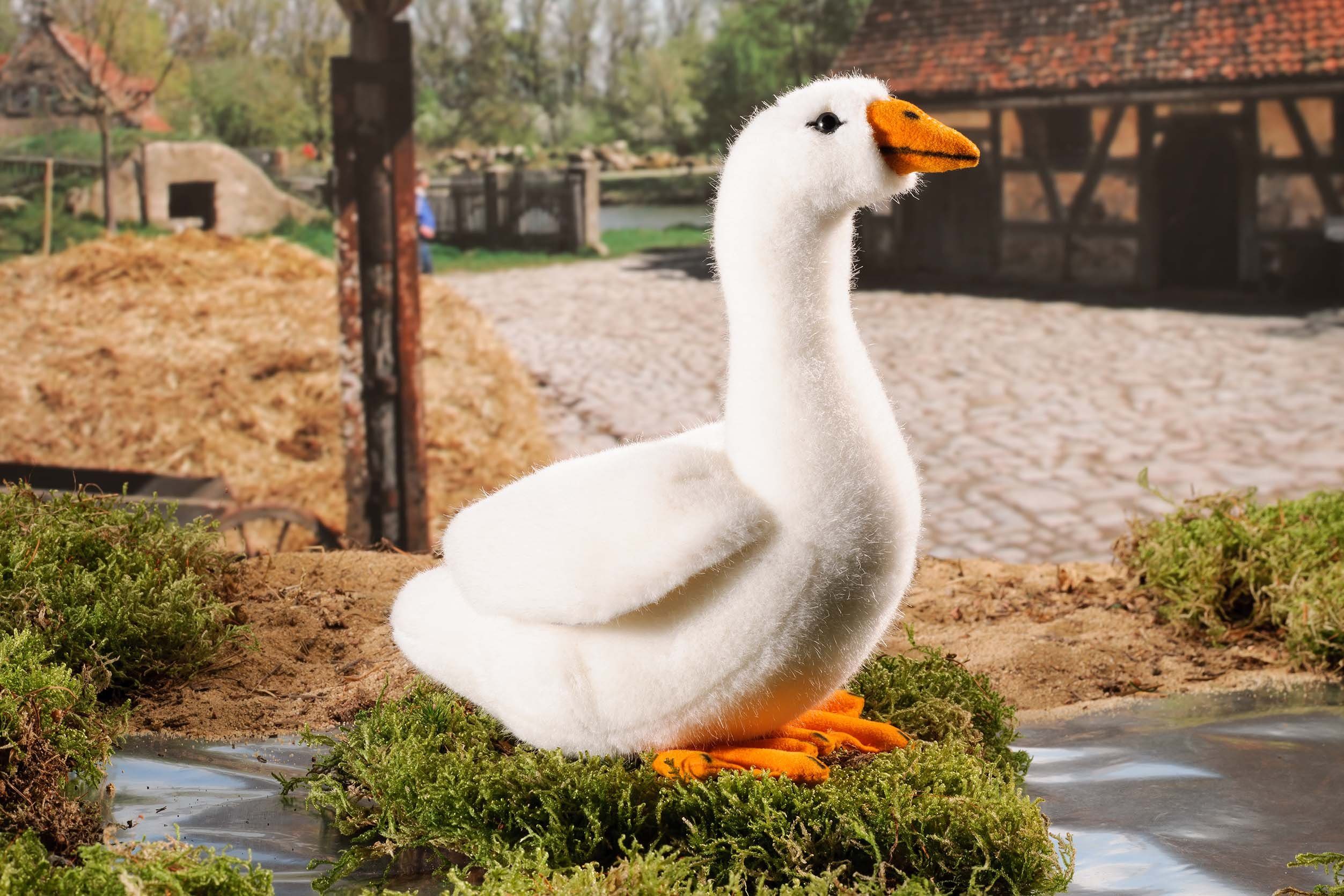 Kösen Kuscheltier Kösen Gans weiß 18 cm Stofftier