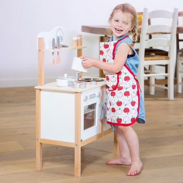 New Classic Toys® Spielzeug-Polizei Einsatzset Küchenzeile Kinderküche aus Holz Modern Weiß Holzküche Holzspielzeug