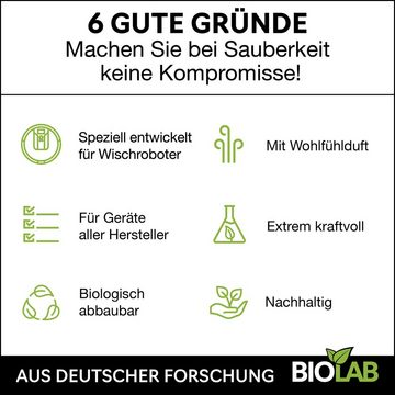 BIOLAB Bio Wischroboter Reinigungsmittel Fussbodenreiniger (Konzentrat 1:20, [1-St. 1000 ml Reiniger für Wischroboter)