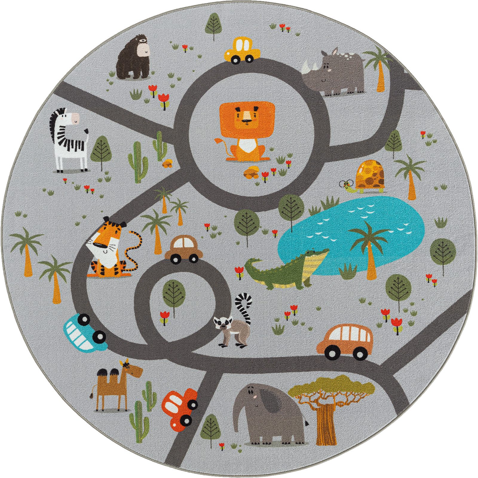 the carpet Teppich »Happy Life«, rund, 4 mm Höhe, Life Kinderzimmer Teppich günstig online kaufen