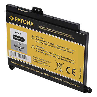 Patona Akku für HP Pavilion Notebook PC 15 BP02 BP02XL Laptop-Akku Ersatzakku 4500 mAh (7,7 V, 1 St), 15-AU010WM 15-AU018WM