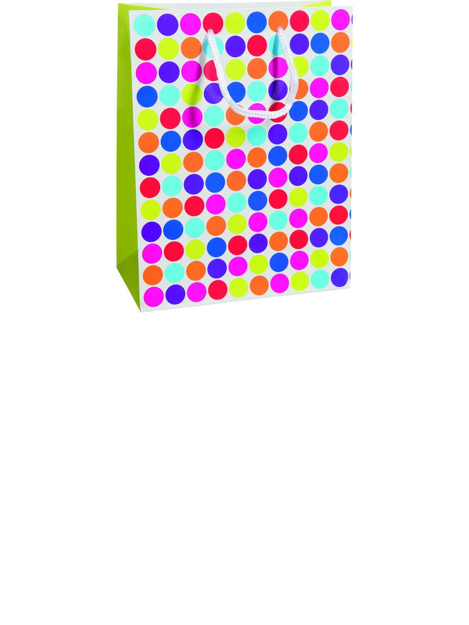 Duni Geschenkpapier Duni Geschenktüte Dots White 23 cm