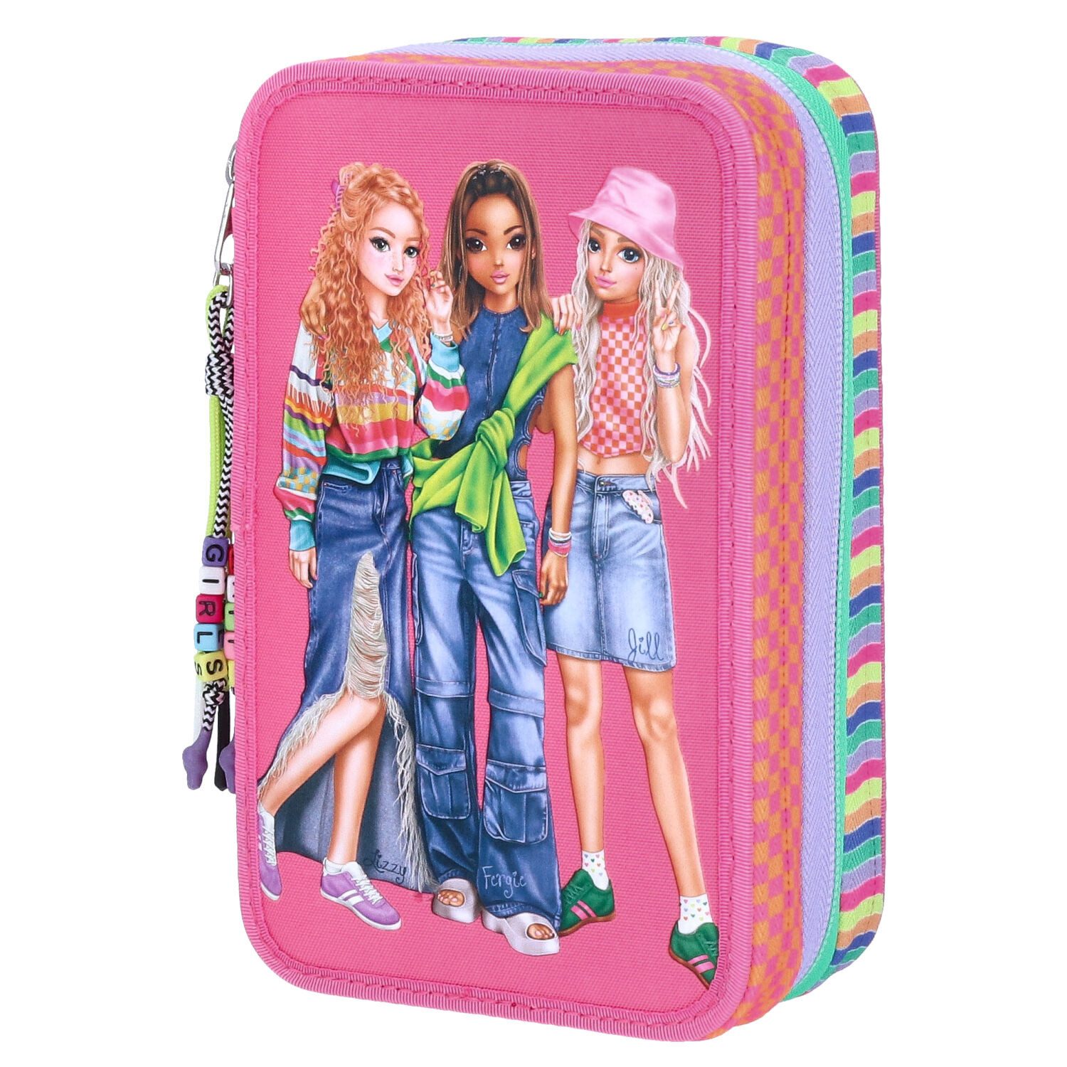 Depesche Geldbörse Depesche 3-Fach Federtasche TOPModel JOY pink