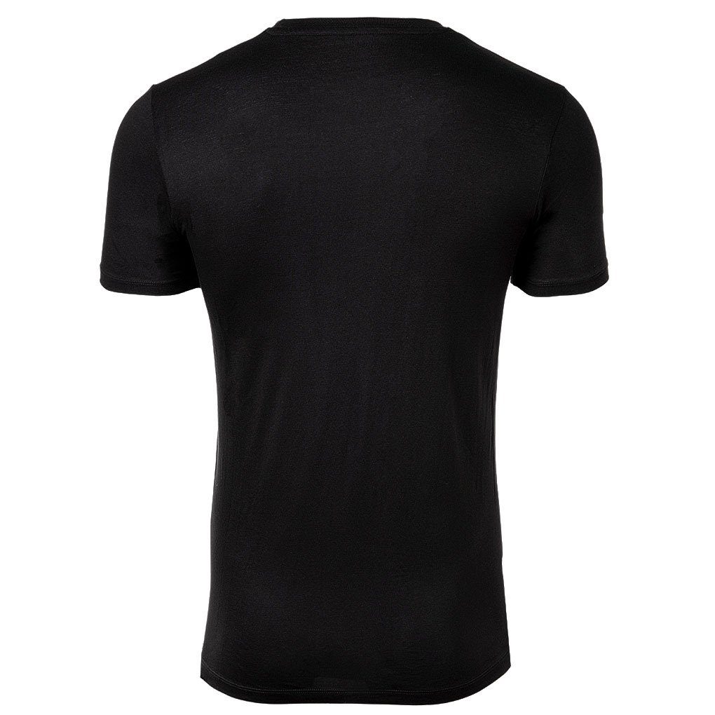 - T-Shirt T-Shirt Herren Diesel UMTEE-MICHAEL-TUBE, Schwarz/Weiß V-Ausschnitt