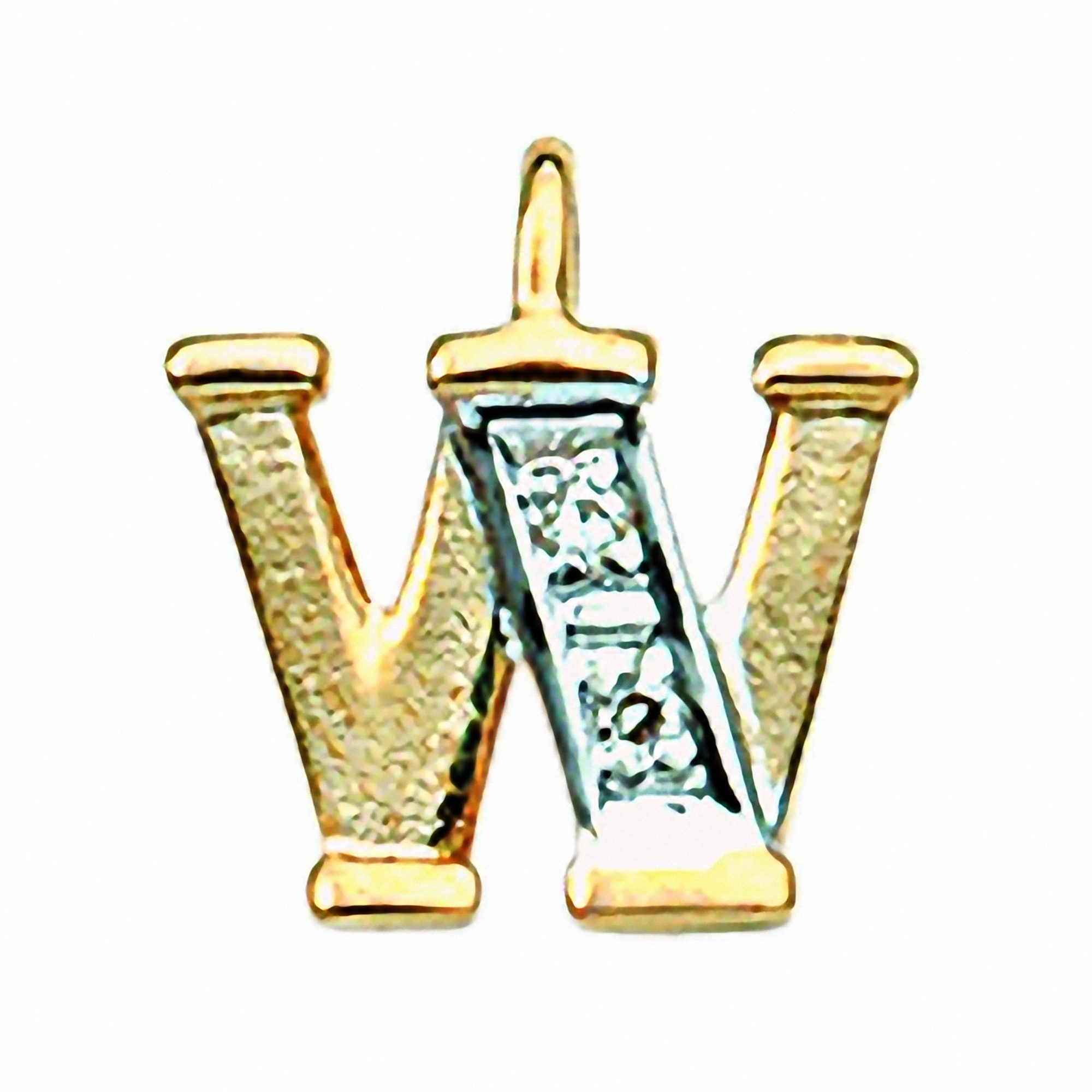 Adelia´s Namenskette Halskette - Namenskette mit Buchstabenanhänger W mit Diamant aus, Schmuckset mit bis 45 cm stufenlos verstellbarer 925 Silber Halskette