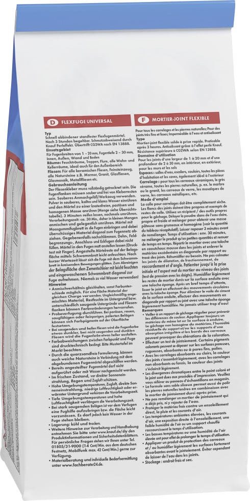 KNAUF Fugenmörtel Knauf Fugenmörtel Flexfuge Universal 1 - 20 mm
