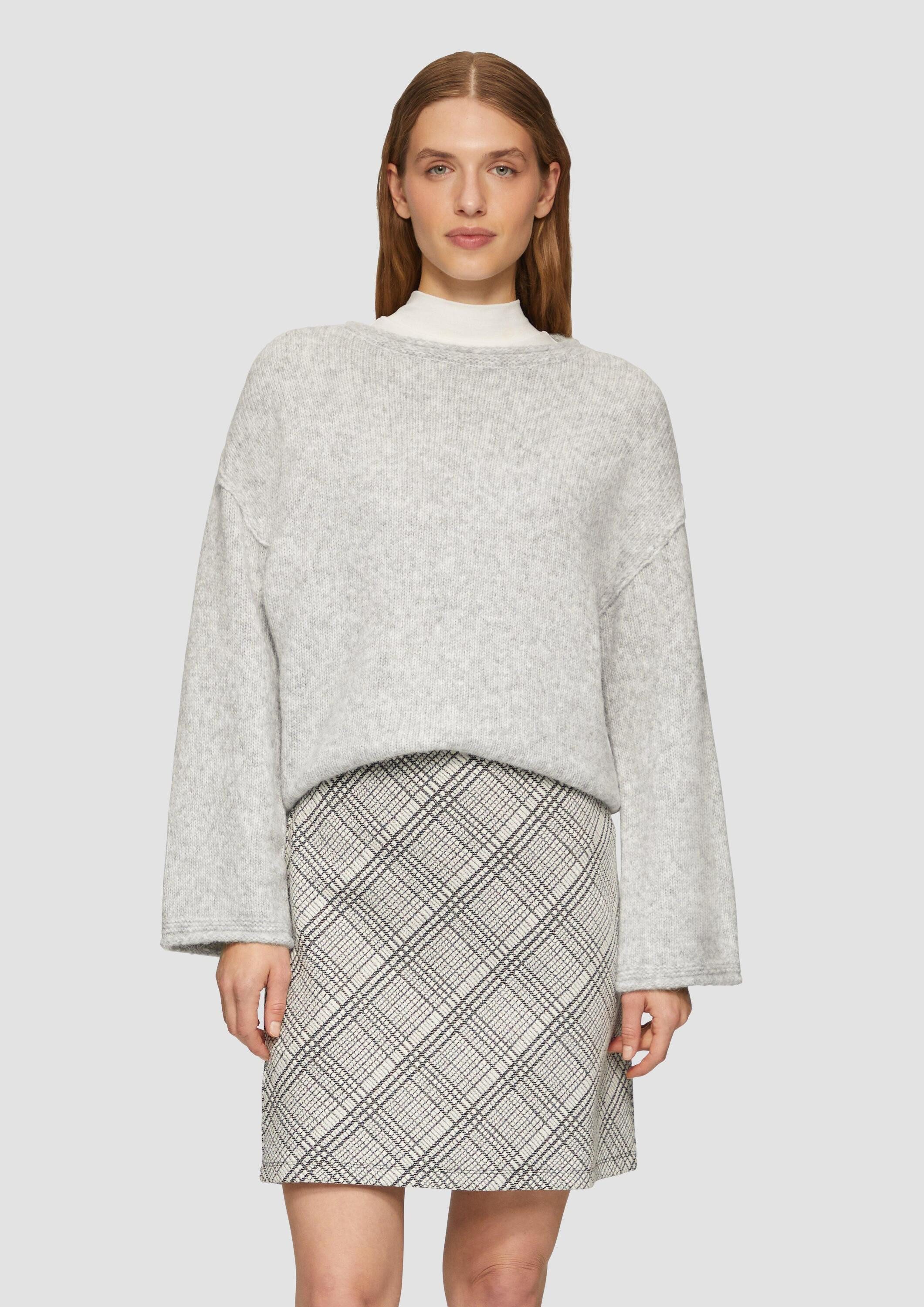 s.Oliver Longpullover Strickpullover Strickpullover mit weiten günstig online kaufen