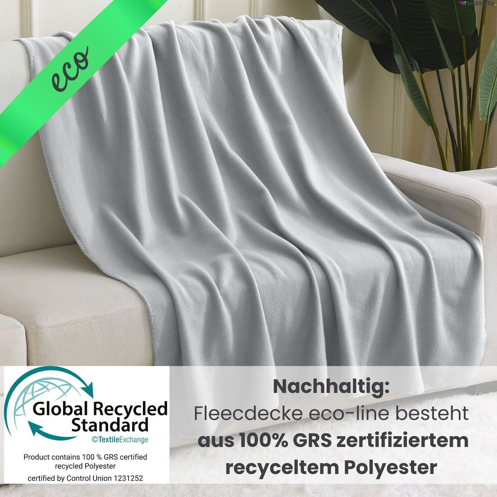 Wohndecke 2er Set eco-line Fleecedecke ca. günstig online kaufen