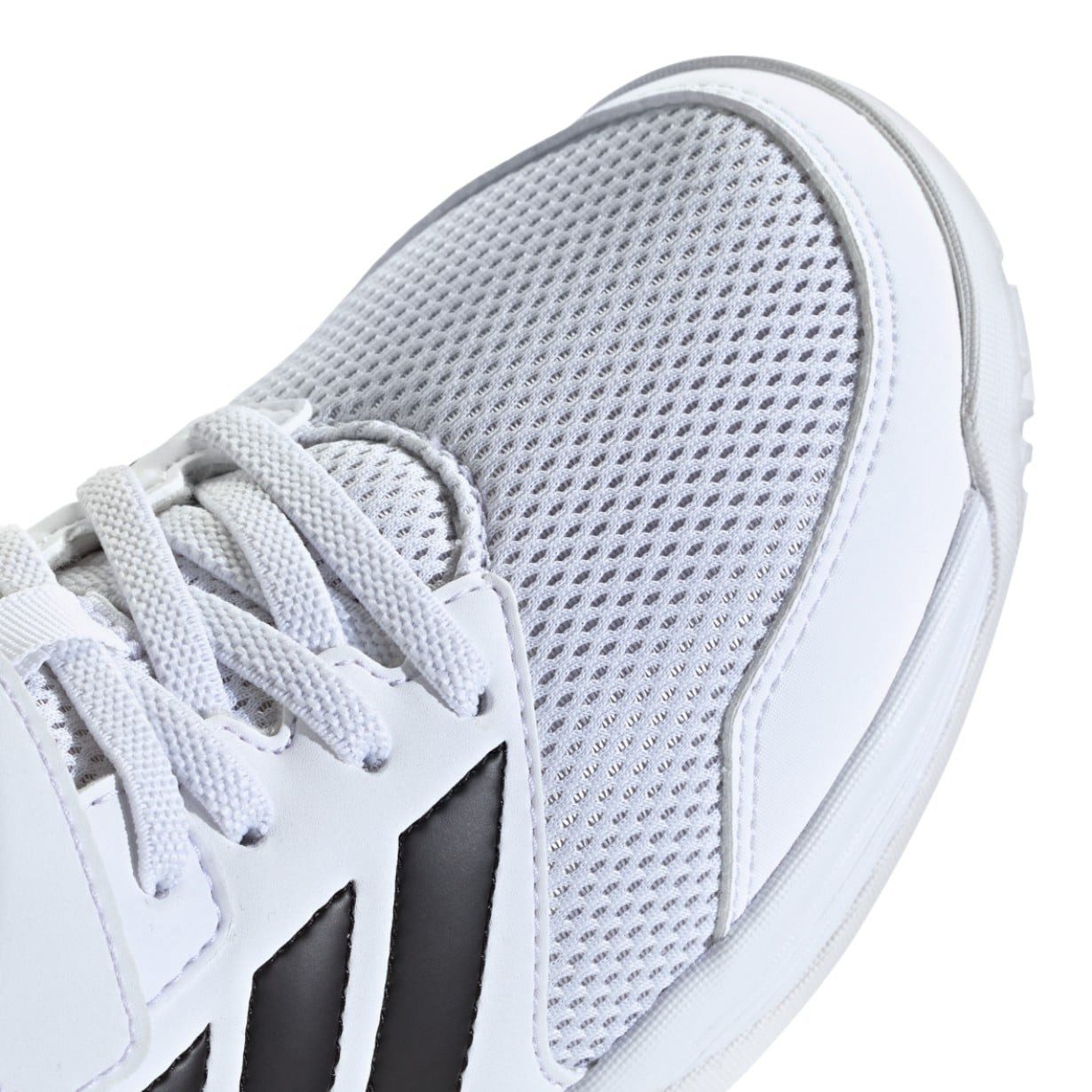 adidas Performance Hallen-Indoorschuhe Speedcourt Velcro weiss/schwarz Kinder Badmintonschuh – Bild 3 von 5