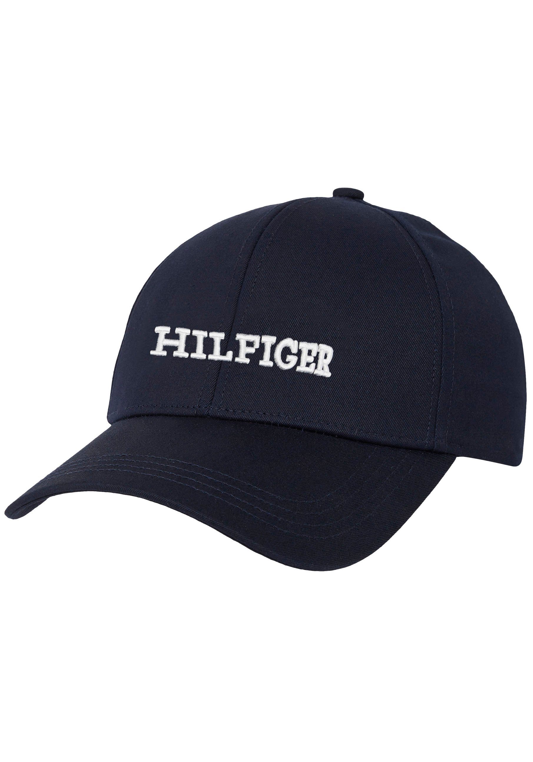 Tommy Hilfiger Baseball Cap HILFIGER CAP mit gesticktem Hilfiger Monogramm vorn Space Blue