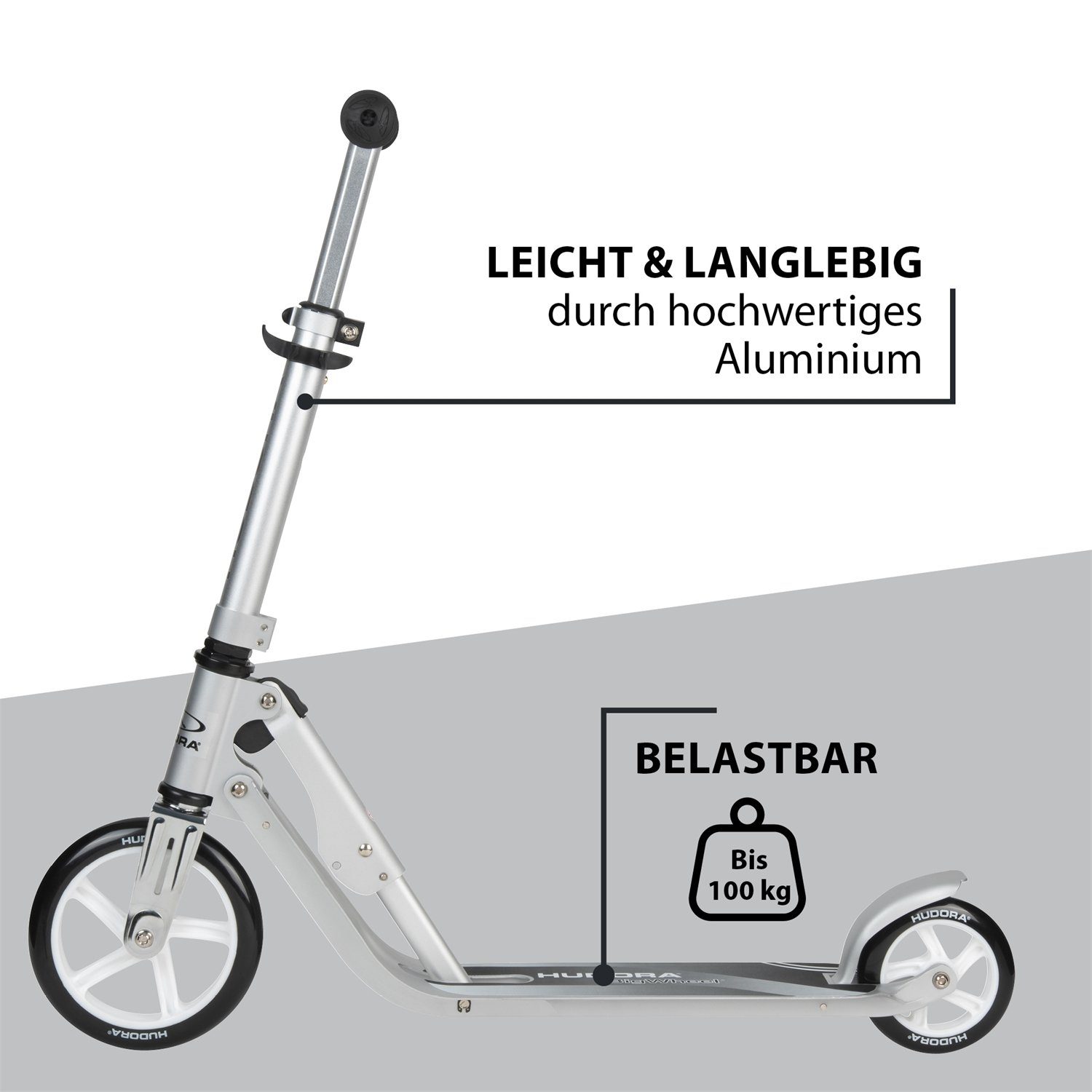 Hudora Scooter 14211 Little silber BigWheel,