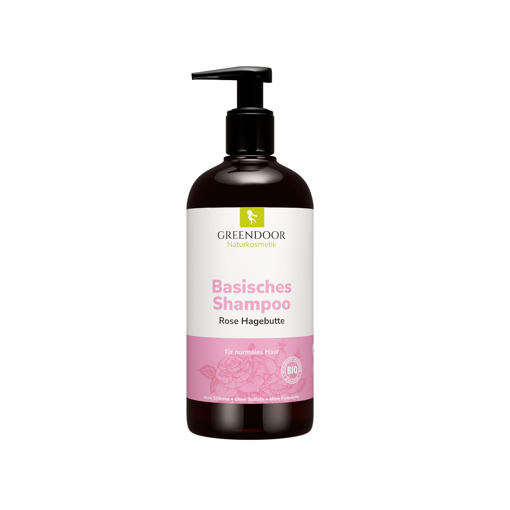 GREENDOOR Duschgel Basisches Shampoo Rose Hagebutte