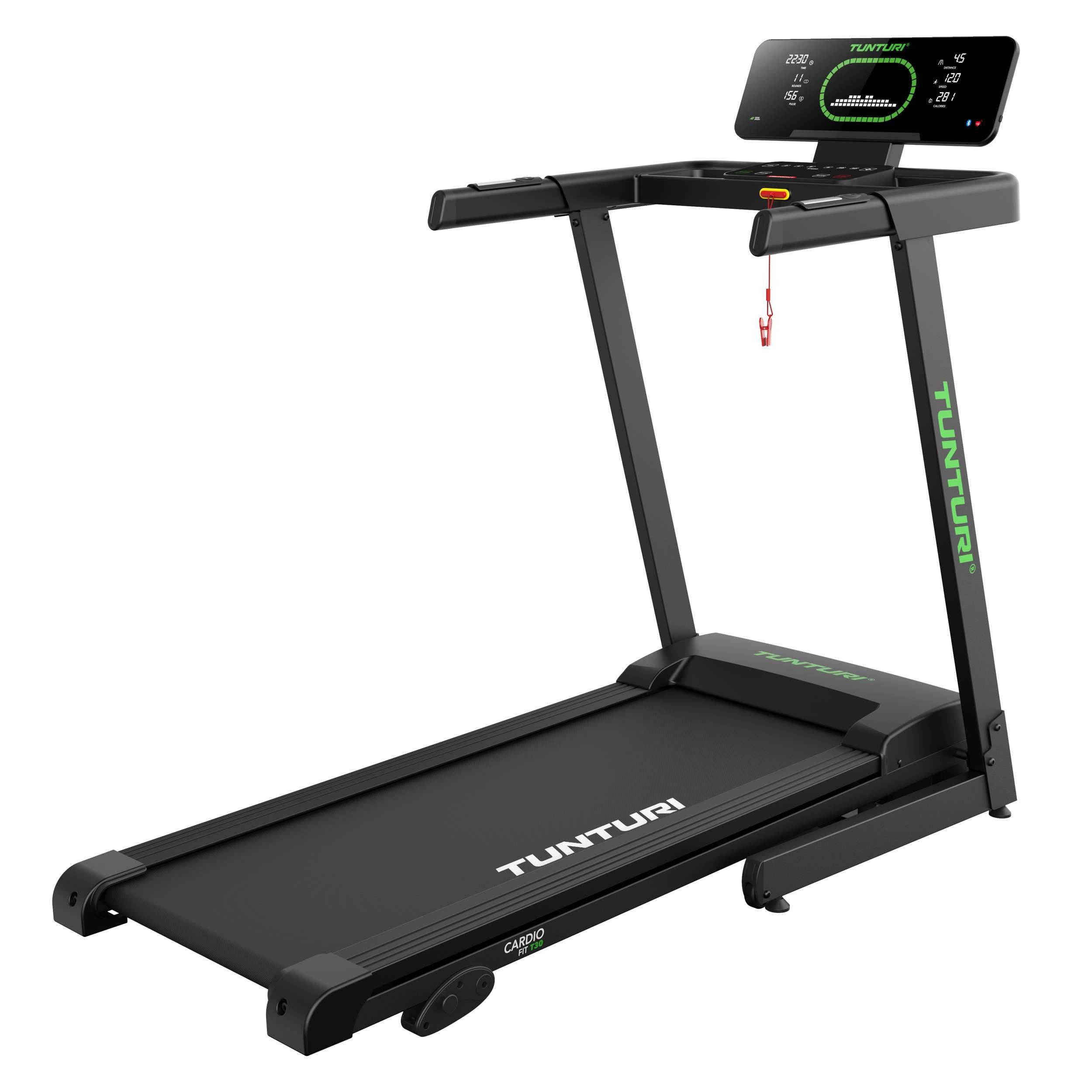 Tunturi Laufband Laufband für zuhause - Walking Pad - Klappbar - Bluetooth - Cardio Fit