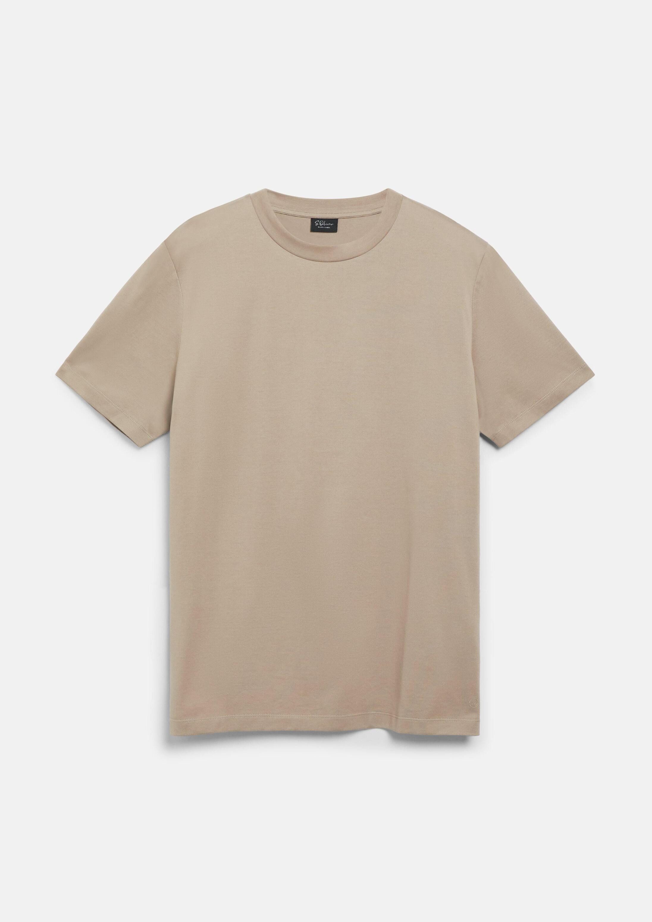 s.Oliver Kurzarmshirt T-Shirt T-Shirt aus Edeljersey