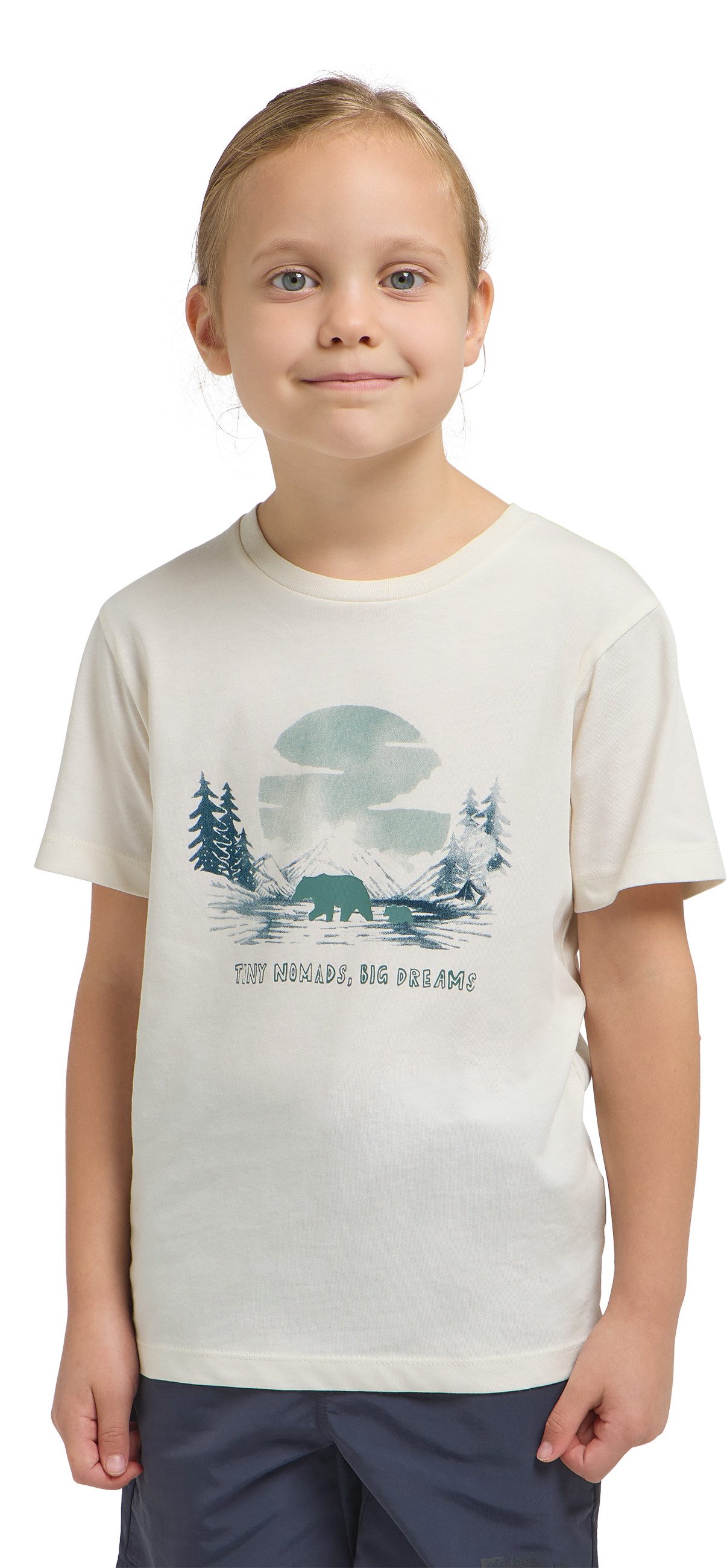 Jack Wolfskin T-Shirt GRAPHIC COTTON T KIDS für Wandern und Trekking, atmungsaktiv, aus Baumwolle