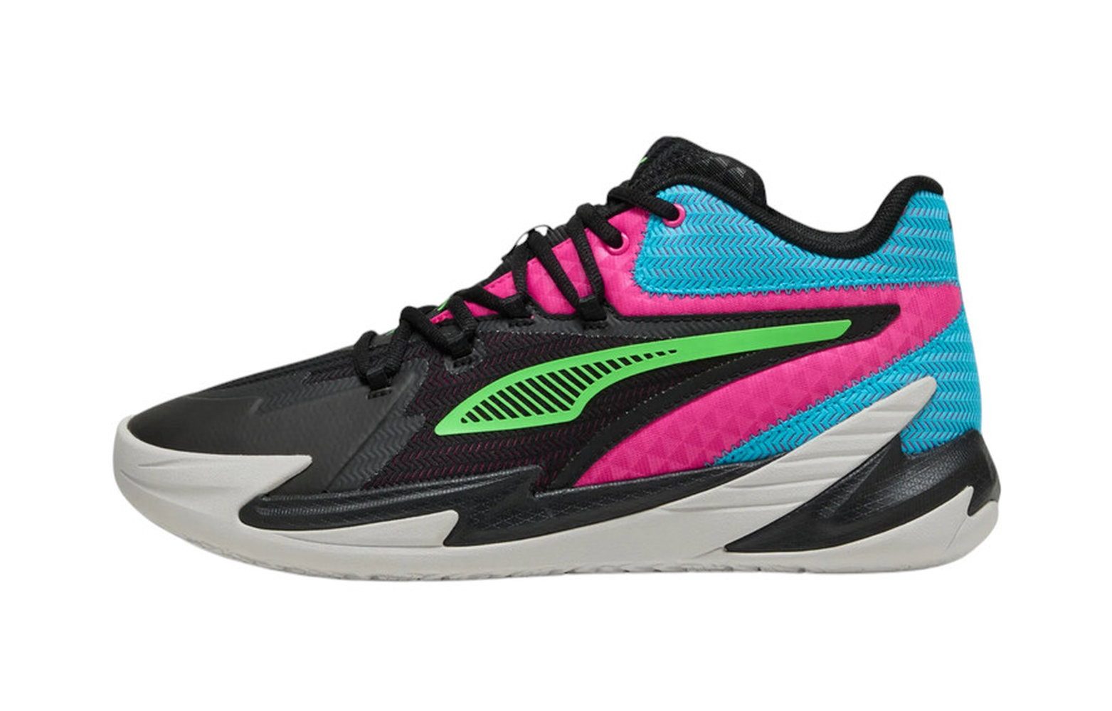 PUMA Hallen-Indoorschuhe Dagger (Basketball) schwarz/bunt Herren Badmintonschuh