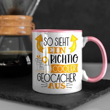 Trendation Tasse So Sieht Ein Richtig Cooler Geocacher Aus Geschenk Tasse Lustiger Spr