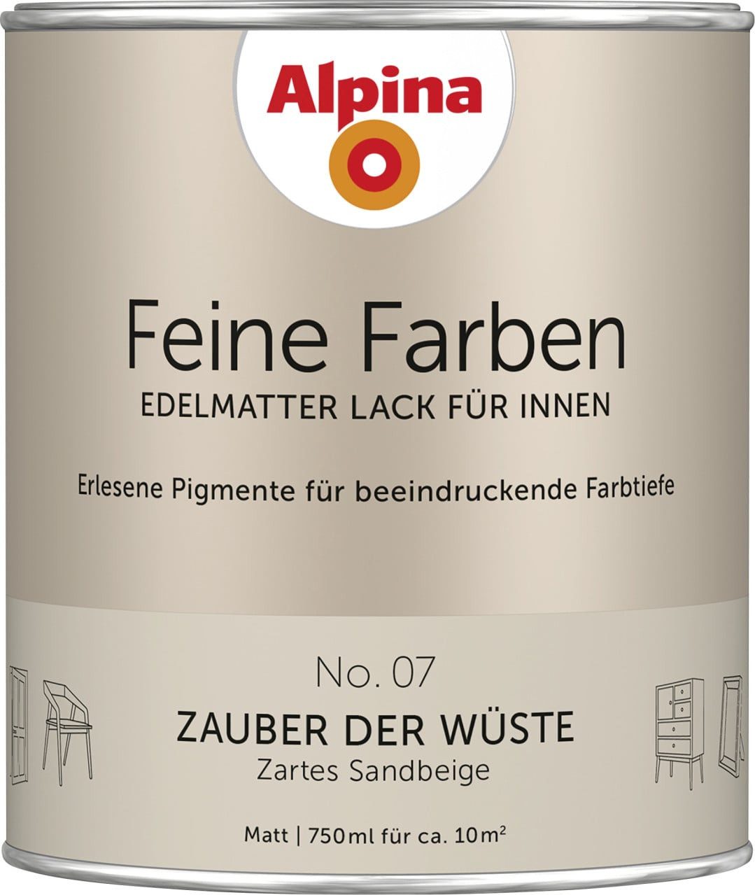 Alpina Wandfarbe Alpina Feine Farben Lack No. 07 Zauber der Wüste -. € 22,19, (€ 29,59 pro 1 l).