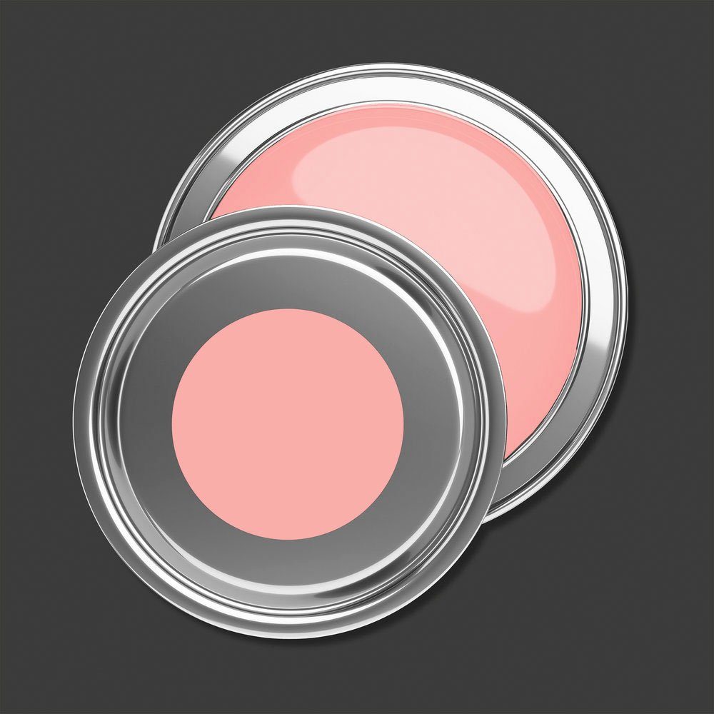 A.S. Création Wandfarbe Wohnzimmer, Pink pink Innenwandfarbe peachy pink, für Tuchmatt c2028 ideal Schlafzimmer, und peachy Küche, PURO Farbwelt Premium Flur