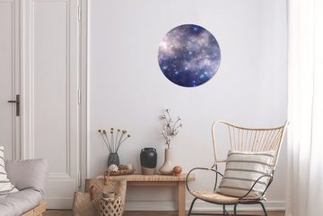 MuchoWow Gemälde Eine Illustration von Tausenden von Sternen in der Milchstraße, (1 St), Kreis Wanddekoration Forex, Rundes Wandbild, Wohnzimmer, 30x30 cm