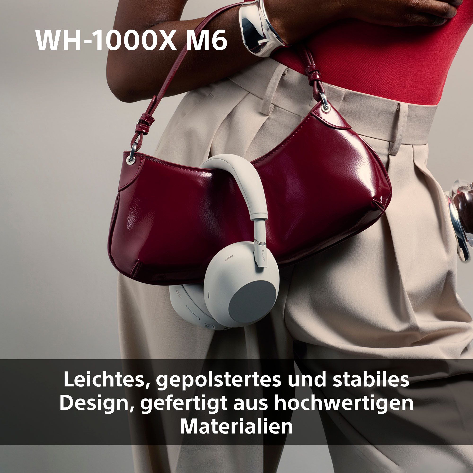 Sony WH-1000XM6 Premium Noise Cancelling Wireless Over-Ear-Kopfhörer (Freisprechfunktion, Multi-Point-Verbindung, Noise-Cancelling, Transparenzmodus, Wireless-Audio-Streaming, integrierte Steuerung für Anrufe und Musik, A2DP Bluetooth, Bluetooth, HFP, HSP, AVRCP Bluetooth, Kabellose Over Ear Kopfhörer mit Sony’s bestem Noise Cancelling)