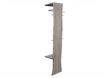 Massivmoebel24 Garderobe Garderobe Akazie 36x40x200 grau lackiert PURE ACACIA #914