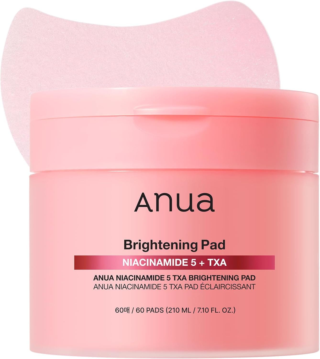 Anua Gesichtspflege Niacinamide 5% TXA Toner Pads – 60 Pads mit Tranexamsäure, Korean Skincare, für die tägliche Pflege, auch für die Augenpartie
