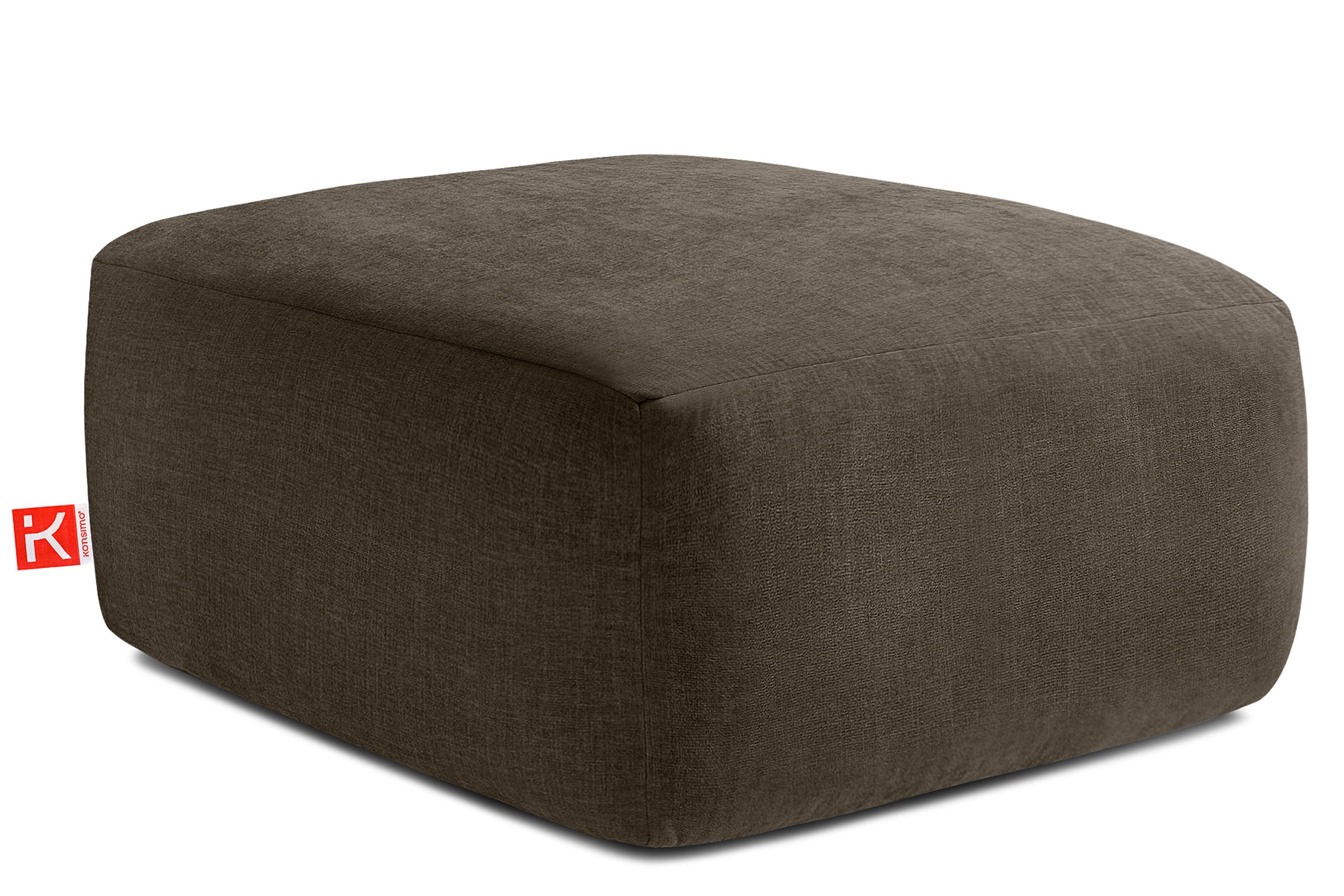 KONSIMO® Sitzhocker BUFFO Pouf, Polsterhocker, hergestellt günstig online kaufen