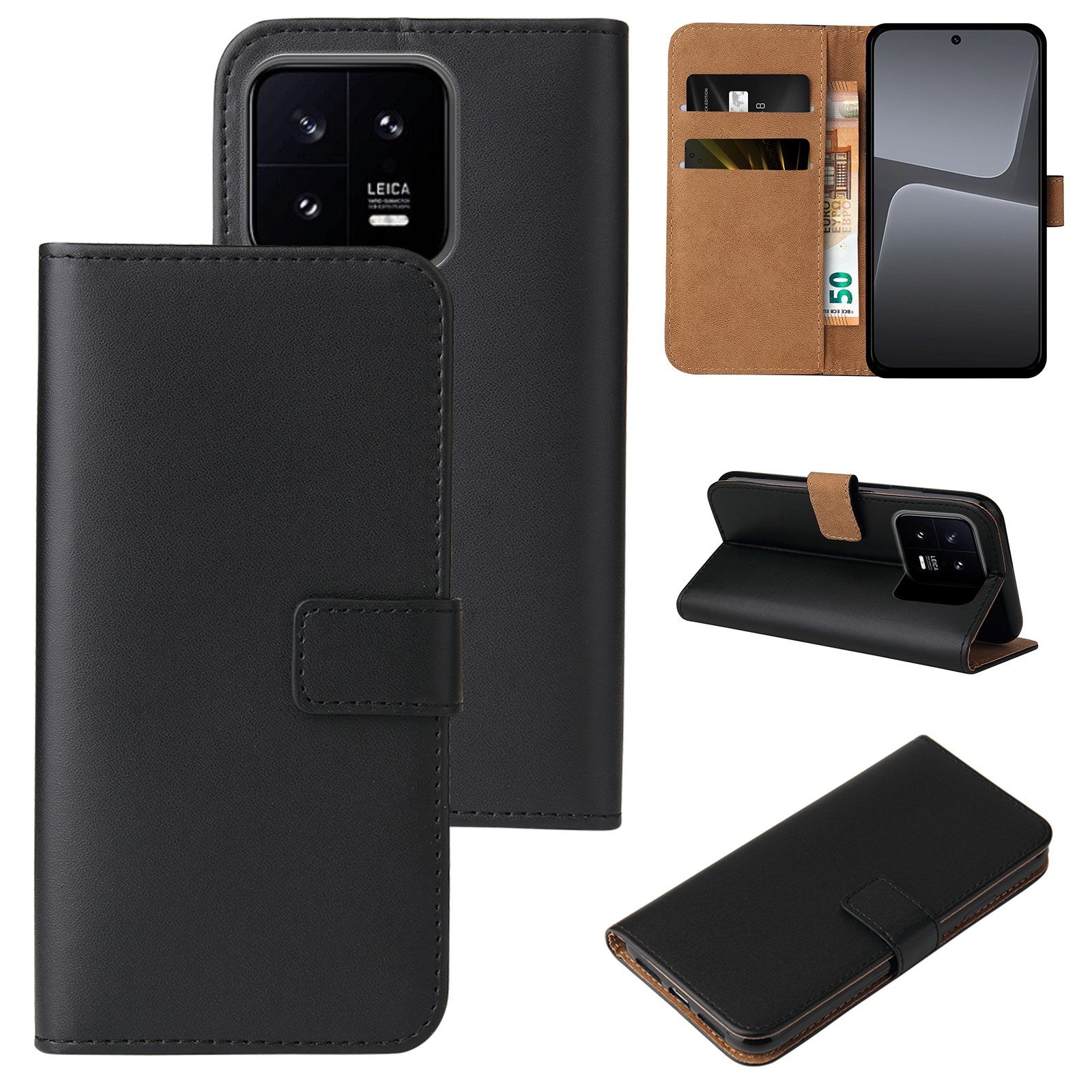 Tec-Expert Handyhülle Klapp Hülle für Xiaomi 13 6.36 Zoll, 6.36, Flip Case für Xiaomi 13