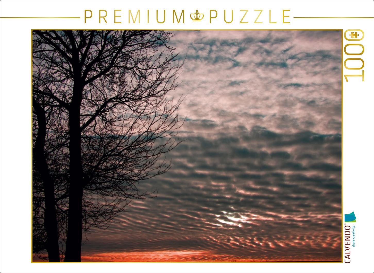 CALVENDO Puzzle CALVENDO Puzzle Baum im Licht des Abendhimmels 1000 Teile Lege-Größe 64 x 48 cm Foto-Puzzle Bild von ropo13, 1000 Puzzleteile