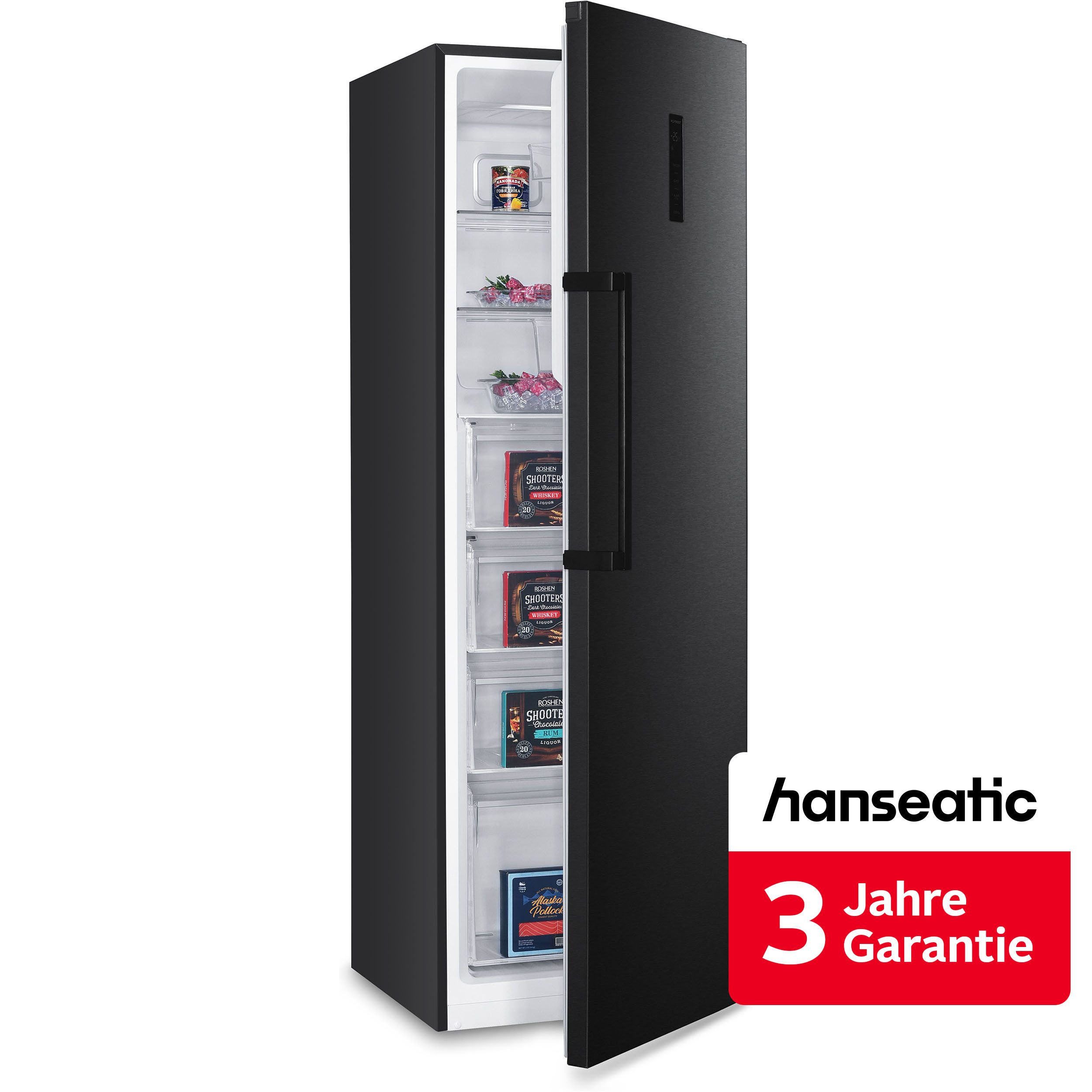 Hanseatic Gefrierschrank HGS18560CNFBI, 185 cm hoch, 60 cm breit, inkl. 3 Jahre Herstellergarantie