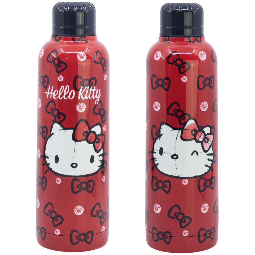 Hello Kitty Thermoflasche Hello Kitty Thermo Edelstahl Wasserflasche Flasche 515 ml