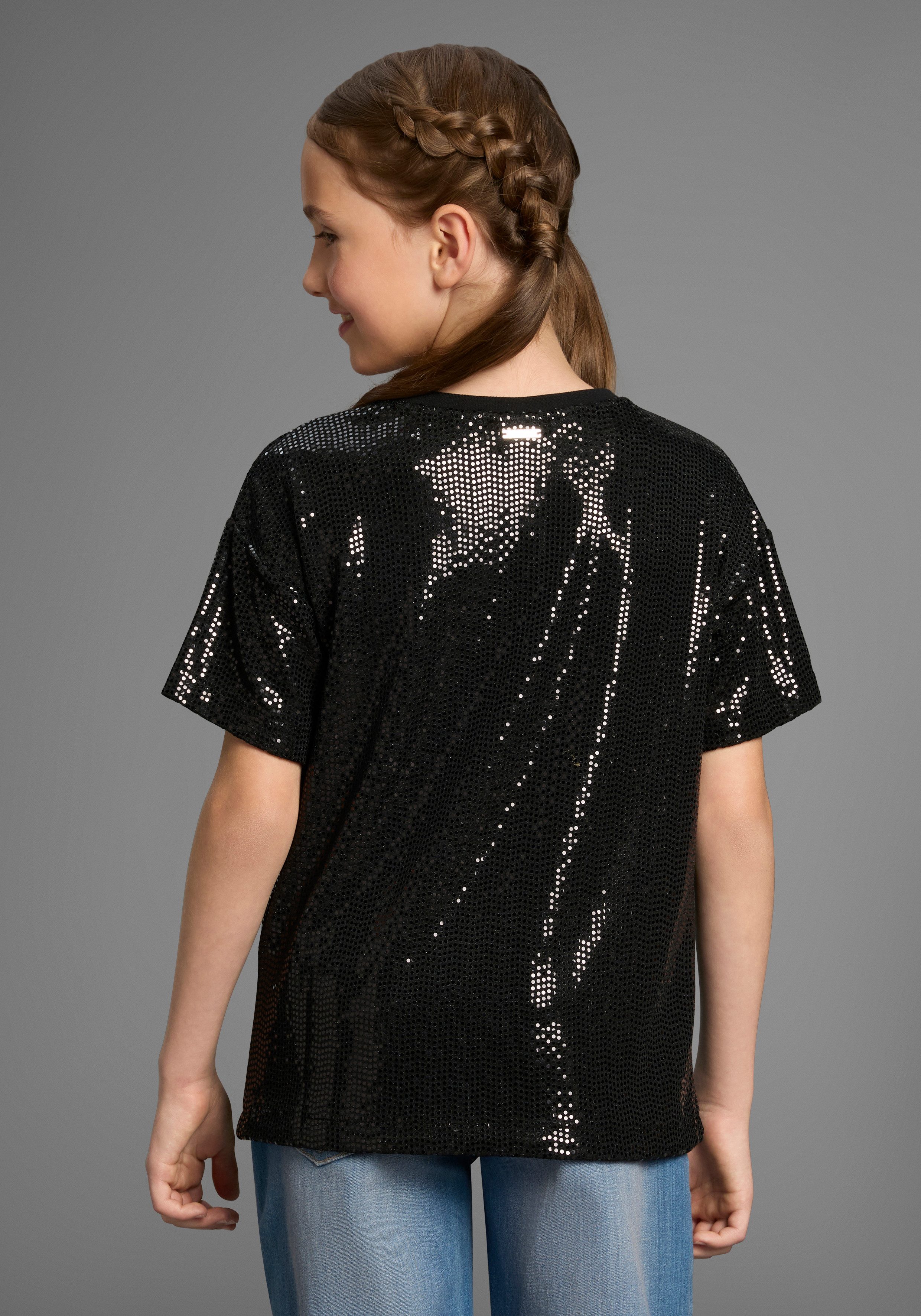 Bruno Banani T-Shirt Oversize, Glitzershirt, Paillettenoptik Für TEENS, Shirt aus glitzernden Material. Reduzierter Preis € 23,09. Unverbindliche Preisempfehlung € 32,99, (€ 23,09 pro 1 Stk)