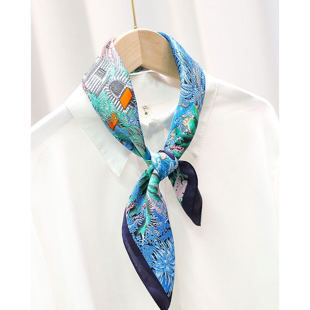 Vivi Idee Seidentuch 100% Maulbeerseide Halstuch Damen, Quadratisches 53x53 günstig online kaufen