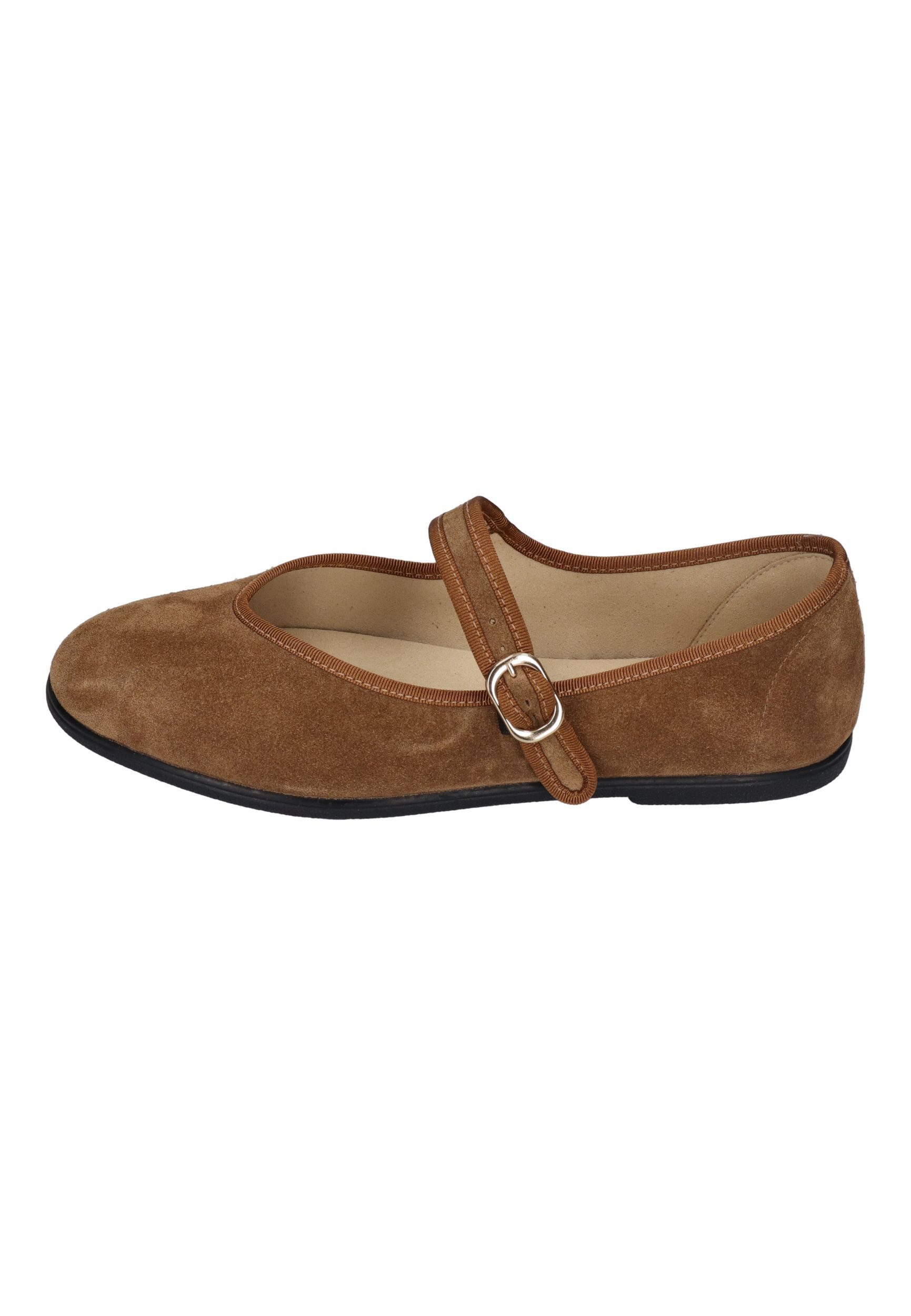 espadrij l´originale BALLERINE SINGLE VELOUR Ballerina Cognac